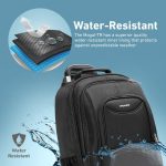 ⁦شنطة بعجلات للابتوب مقاس 16 انش من بروميت مقاومة للماء مع احزمة ظهر قابلة للتعديل جيوب تخزين كبيرة واسعة عجلات تزلج وسحابات محكمة واجهزة التابلت موديل Mogul-TR نايلون أسود⁩ - الصورة ⁦6⁩