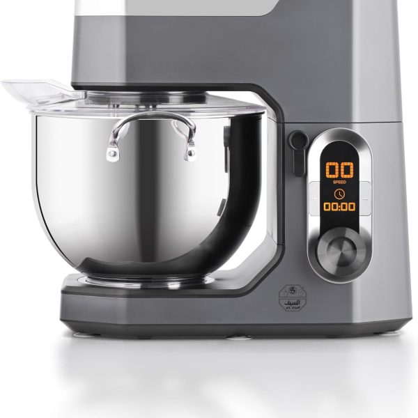 خلاط كهربائي قائم من السيف 2000 واط مع 10 سرعات، وظيفة النبض، شاشة ال سي دي للتحكم في الوقت، وعاء من الستانلس ستيل مع مقبض، 10 ل، رمادي E02235