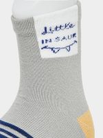 ⁦Styli Boys Set Of 5 - Printed Crew Socks 6 Years - Multi⁩ - الصورة ⁦5⁩