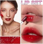 مجموعة ملمع شفاه مرطب، ملمع شفاه مرطب يدوم طويلا، زيت شفاه مرطب ومغذي، زيت شفاه، ملمع شفاه، ملمع شفاه ال اي بي كومبو، احمر شفاه سائل جيلي غير لزج #6 - الصورة 8