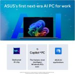 ⁦اسس لابتوب اكسبيرت بوك P5 كوبيلوت + كمبيوتر ذكاء اصطناعي، معالج انتل كور™ 7 258 فولت، ذاكرة رام 32 جيجا، هارد SSD 1 تيرابايت، واي فاي 6E، ويندوز 11 هوم، رمادي ضبابي، P5405CSA-DH76⁩ - الصورة ⁦4⁩