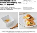 ⁦جهاز طهي البيض السريع الأوتوماتيكي من كاوو، غلاية بيض كهربائية مع مؤقت وشاشة رقمية، إيقاف تشغيل تلقائي ومنبه صفير، للبيض المسلوق والبيض الينابيع الساخنة وكاسترد البيض وبيض الشاي والزبادي⁩ - الصورة ⁦3⁩