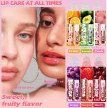 ⁦مجموعة زيت شفاه رول اون من 6 قطع، ملمع شفاه بنكهات فاكهية، زيت شفاه مرطب يدوم طويلا، ملمع شفاه شفاف للشفاه الجافة⁩ - الصورة ⁦3⁩