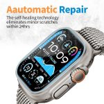 ⁦【عبوة من 3 قطع】 شاشة حماية تي تيرسيلي لساعة ابل الترا 2/1 49 ملم 2024 2023 2022 مع مجموعة محاذاة غشاء منحني فائق الوضوح البولي ميثيل أسود⁩ - الصورة ⁦6⁩