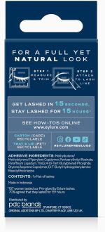 اي لور رموش صناعية مسبقة اللصق، رموش بطول 3/4، رقم 005، زوج واحد - الصورة 5