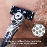 ⁦دوركو ماكينة حلاقة بيس 7 - فيرست اند اونلي بسبع شفرات في العالم - 12 خرطوشة (بدون مقبض)⁩ - الصورة ⁦3⁩