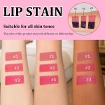 ⁦3 قطع من ملمع الشفاه، صبغة قابلة للتقشير، مجموعة لوضع المكياج السريع، لمسة لطيفة للسفر، تجارب تجميل ممتعة⁩ - الصورة ⁦5⁩