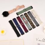 ⁦سوار نايلون مرن لساعة هواوي GT4 و5 مقاس 41 ملم، سوار حلقي فردي قابل للتعديل مقاس 18 ملم لساعة هواوي GT4 و5 مقاس 41 ملم وهواوي GT 5 برو مقاس 42 ملم⁩ - الصورة ⁦7⁩