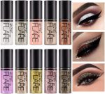 مجموعة ظلال عيون سائلة لامعة مقاومة للماء مكونة من 10 قطع، مجموعة اقلام تحديد عيون ذهبية تدوم طويلا، مكياج ظلال عيون لامع للعيون، سومبرا دي بارا اوجوس