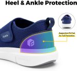 ⁦فيتفيل حذاء لمرضى السكري للرجال، عريض للغاية سهل الارتداء للاقدام المتورمة، مشي قابل للتعديل لكبار السن لتخفيف الام القدم والاعتلال العصبي⁩ - الصورة ⁦5⁩