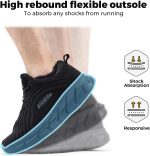 ⁦حذاء جري عريض للغاية للرجال من فيتفيل رياضي مبطن وخفيف الوزن وجيد التهوية للتنس واللياقة البدنية والركض والمشي⁩ - الصورة ⁦4⁩