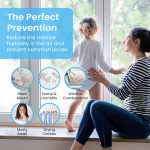 ⁦مزيل رطوبة بتقنية بلتيير فائقة الهدوء، موفر للطاقة مع إيقاف تلقائي آمن، مزيل رطوبة كهربائي صغير محمول للمنزل وغرفة النوم والحمام من برو بريز، سعة 500 مل⁩ - الصورة ⁦3⁩