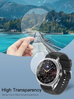 ⁦[3 قطع] شاشة حماية لساعة سامسونج جالاكسي 8 كلاسيك من الزجاج المقسى بدرجة صلابة 9، خالية من الفقاعات، مضادة للخدش، سهلة التركيب⁩ - الصورة ⁦2⁩