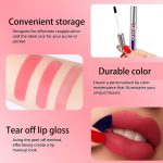 ⁦3 قطع من ملمع الشفاه، صبغة قابلة للتقشير، مجموعة لوضع المكياج السريع، لمسة لطيفة للسفر، تجارب تجميل ممتعة⁩ - الصورة ⁦4⁩