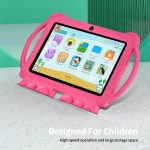 ⁦تابلت للاطفال 7 انش، رباعي النواة اندرويد 12 2 جيجا 32 جيجا، تحكم ابوي، حماية العين، حافظة مضادة للصدمات، كاميرا مزدوجة، واي فاي، بلوتوث، تابلت تعليمي للاطفال - K5 (زهري)⁩ - الصورة ⁦9⁩