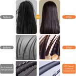 مشط صغير محمول لفرد الشعر من الميكاكوز، مكواة فرد شعر ساخنة للسفر، تحكم في التجعد المجعد/القصير، اداة فرد الشعر المحمولة، شحن USB نوع سي - الصورة 6