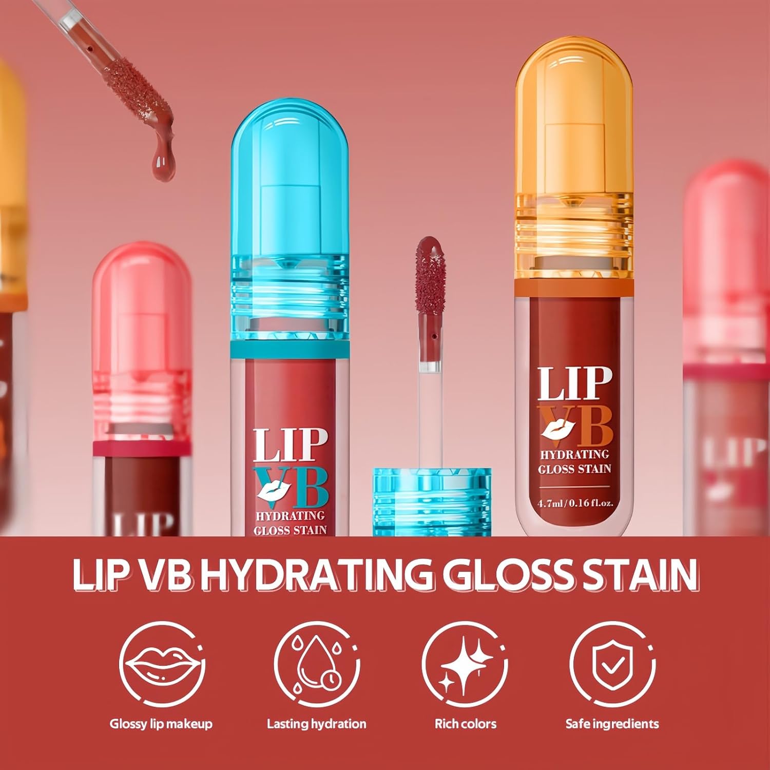 71pNJ9AhyvL._AC_SL1500_.jpg مجموعة ملمع شفاه مرطب، ملمع شفاه مرطب يدوم طويلا، زيت شفاه مرطب ومغذي، زيت شفاه، ملمع شفاه، ملمع شفاه ال اي بي كومبو، احمر شفاه سائل جيلي غير لزج #6 - الصورة 9