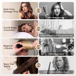 ⁦بايشن مجموعة ادوات تجعيد الشعر بدون حرارة مكونة من 4 قطع، قضبان تمويج من الساتان لتجعيد الشعر بدون حرارة لتجعيد الشعر الناعم طوال الليل مع بكرات تجعيد مخملية ووشاح حريري لتصفيف الشعر للنساء والفتيات⁩ - الصورة ⁦3⁩