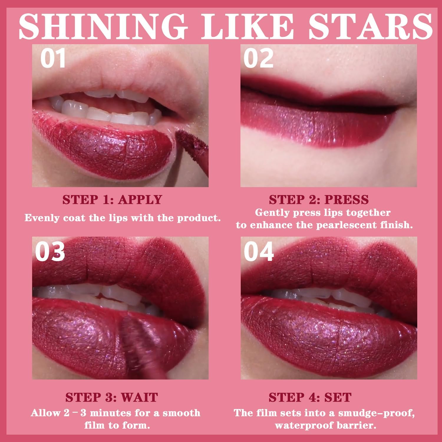 71tqJSdUUvL._AC_SL1500_.jpg مجموعة مكياج مكونة من 3 قطع، ملمع شفاه سائل ناعم ولامع مع الوان متنوعة غنية للفتيات والنساء (لون بي) - الصورة 4