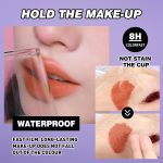 احمر شفاه غير لامع من 6 الوان، ملمع شفاه قوطي مقاوم للماء، احمر شفاه مخملي بلون اخضر وارجواني واحمر للحفلات التنكرية والازياء التنكرية ومكياج الهالوين - الصورة 3