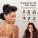 ⁦بايشن مجموعة ادوات تجعيد الشعر بدون حرارة مكونة من 4 قطع، قضبان تمويج من الساتان لتجعيد الشعر بدون حرارة لتجعيد الشعر الناعم طوال الليل مع بكرات تجعيد مخملية ووشاح حريري لتصفيف الشعر للنساء والفتيات⁩ - الصورة ⁦6⁩