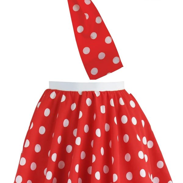 Brigitta Girls Polka Skirt and Scarf