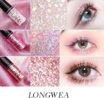 ⁦مجموعة ظلال عيون سائلة لامعة مقاومة للماء مكونة من 10 قطع، مجموعة اقلام تحديد عيون ذهبية تدوم طويلا، مكياج ظلال عيون لامع للعيون، سومبرا دي بارا اوجوس⁩ - الصورة ⁦5⁩