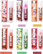 ⁦مجموعة زيت شفاه رول اون من 6 قطع، ملمع شفاه بنكهات فاكهية، زيت شفاه مرطب يدوم طويلا، ملمع شفاه شفاف للشفاه الجافة⁩ - الصورة ⁦6⁩