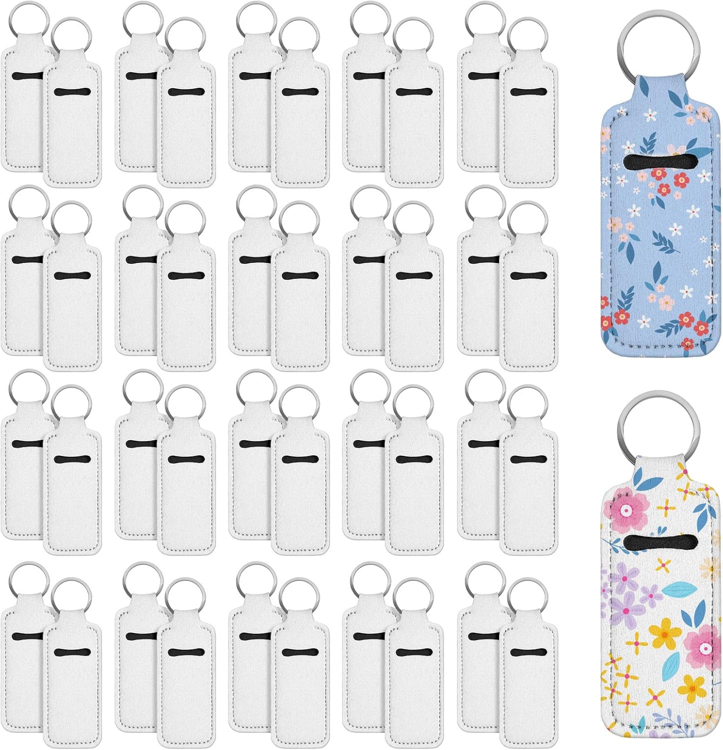 8158DsCiR5L._AC_SL1500_.jpg 100 قطعة حامل مرطب الشفاه سلسلة المفاتيح النيوبرين حامل أحمر الشفاه السائبة التسامي سلسلة المفاتيح الفارغة المحمولة واقية ملمع الشفاه حقيبة للنساء حلقة المفاتيح حقيبة الظهر السفر