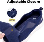 ⁦فيتفيل حذاء لمرضى السكري للرجال، عريض للغاية سهل الارتداء للاقدام المتورمة، مشي قابل للتعديل لكبار السن لتخفيف الام القدم والاعتلال العصبي⁩ - الصورة ⁦3⁩