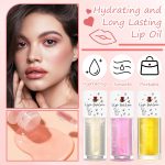 3 قطع من زيت ملمع الشفاه المرطب، ملمع شفاه شفاف مرطب، مرطب شفاه ملون غير لزج، ملمع شفاه مغذي يدوم طويلا - الصورة 7