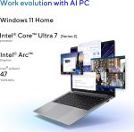 ⁦اسس لابتوب اكسبيرت بوك P5 كوبيلوت + كمبيوتر ذكاء اصطناعي، معالج انتل كور™ 7 258 فولت، ذاكرة رام 32 جيجا، هارد SSD 1 تيرابايت، واي فاي 6E، ويندوز 11 هوم، رمادي ضبابي، P5405CSA-DH76⁩ - الصورة ⁦3⁩