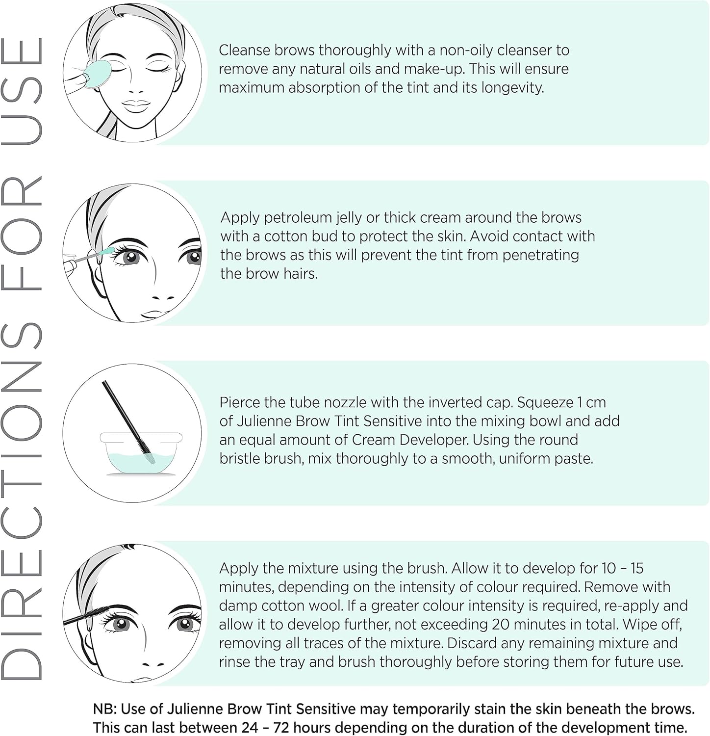 81o7eRU4ZEL._AC_SL1500_.jpg مجموعة تلوين الحواجب الحساسة من جوليان (بني داكن) - الصورة 4