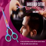 ⁦مقص شعر احترافي من تايكون انسترومنتس - مقص شعر احترافي جذاب 15 سم بشفرة حلاقة - مقص شعر ممتاز للنساء والرجال⁩ - الصورة ⁦5⁩