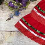 ⁦فستان مكسيكي تقليدي للبنات سينكو دي مايو فييستا من يونيك، مقاس 2-14، قطن⁩ - الصورة ⁦5⁩