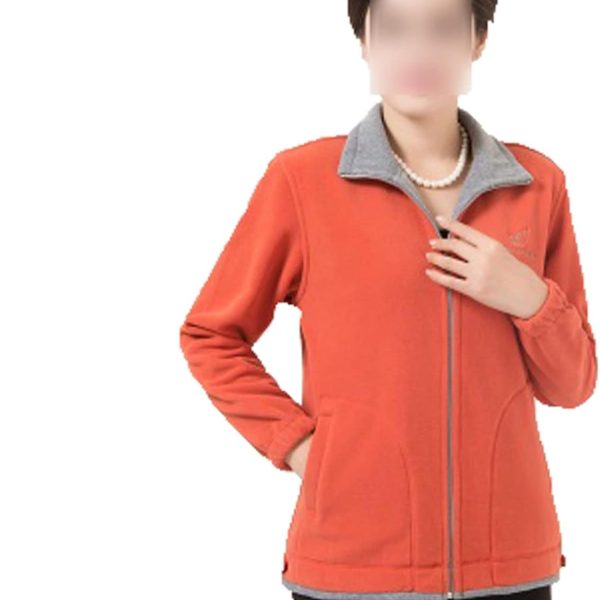 الفانيلا سترة الخريف البلوز المرأة هوديس عارضة الصوف الشتاء سترة مقنعين فضفاض الرمز البريدي معطف الإناث هوديس ملابس رياضية أبلى (اللون: برتقالي، الحجم: XL)