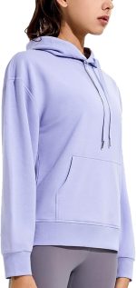 سويت شيرت حريمي من TOEE للخريف والشتاء جديد بأكمام طويلة ودافئ للجري سترة رياضية في الهواء الطلق سترة رياضية رياضية مريحة سترة بقلنسوة (اللون: أرجواني، المقاس: صغير)