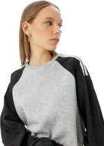 كوتون سويت شيرت كبير الحجم للنساء 5WAL10245IKGRM